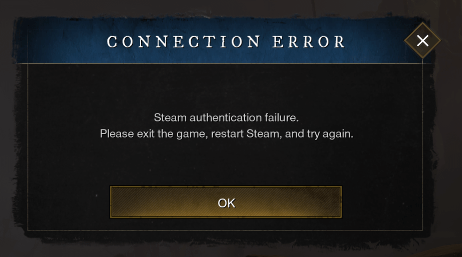 Troubleshooting Steam Authentication Failed When Connecting to a Game