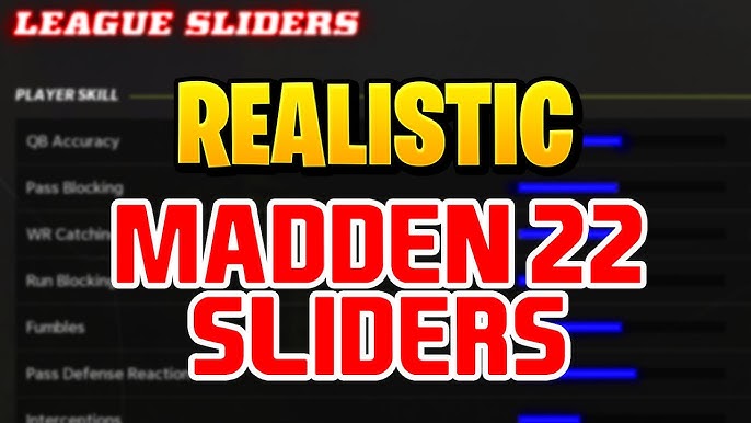 Optimize Your Madden 22 Experience with the Best Sliders