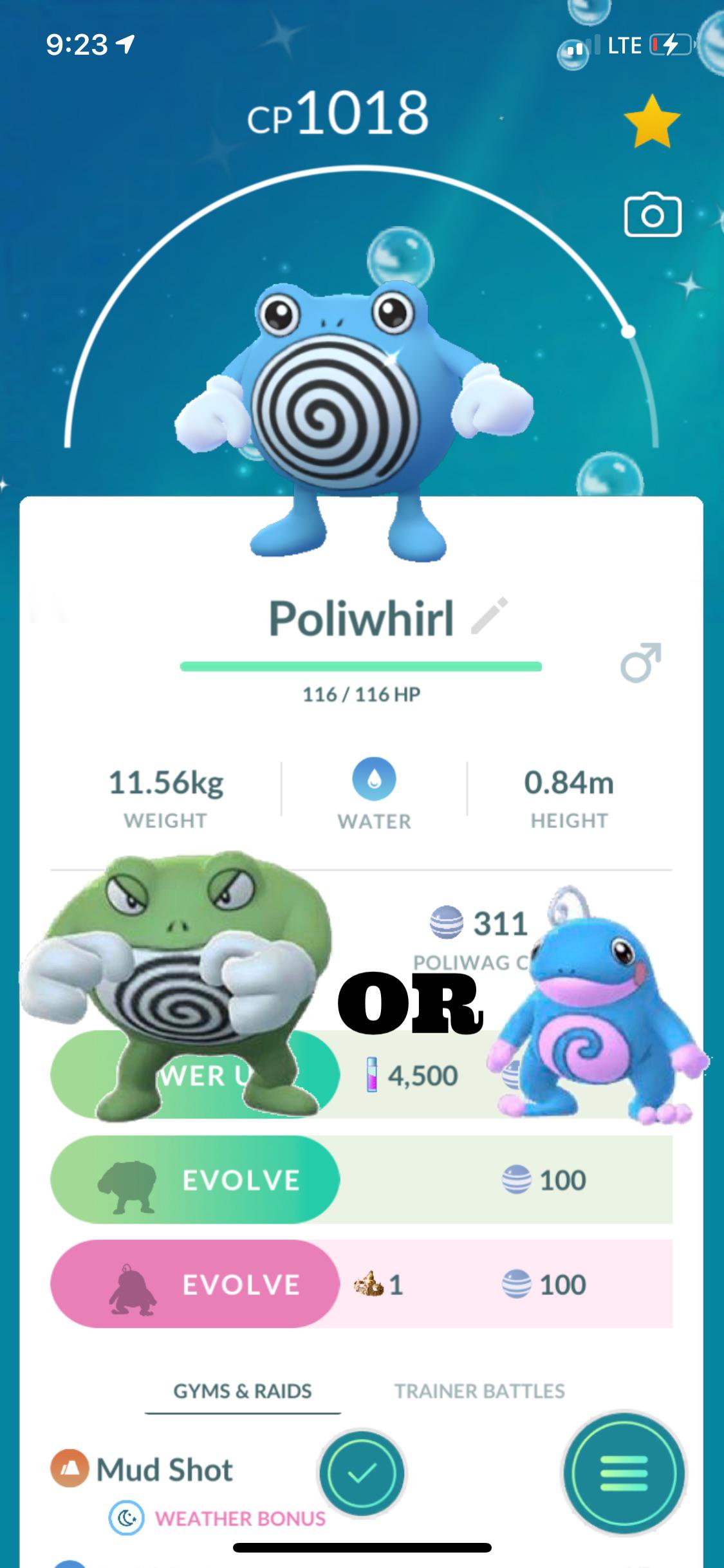 Pokemon GO: Should You Evolve Poliwhirl into Poliwrath or Politoed?