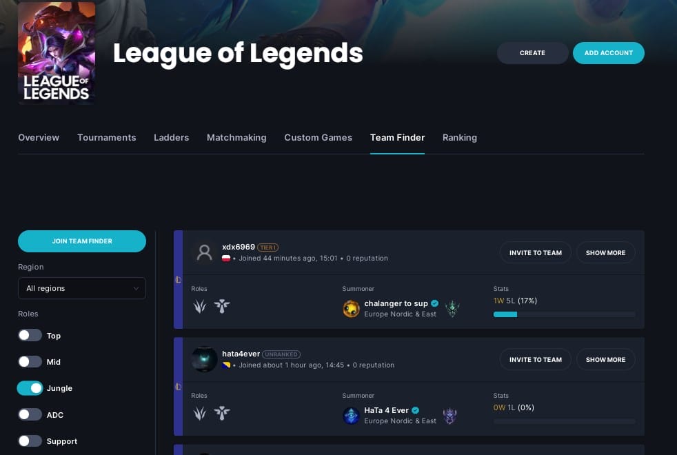 Find Your Ideal League of Legends Team with the Best Team Finder Platforms