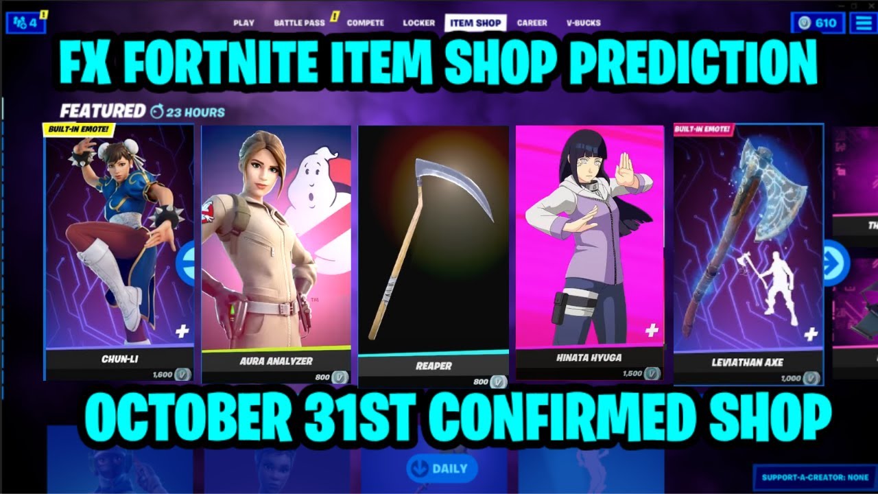 What’s New in the Fortnite Item Shop？ October 31, 2023 Edition