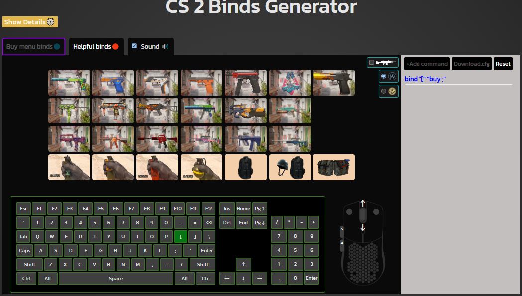 CS:GO & CS2 Bind Generator - Simplify Your Key Bindings with Ease
