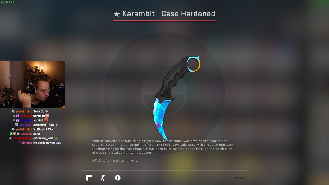 Most Expensive CS:GO Knife: Karambit Case Hardened Blue Gem Worth $1.5 Million