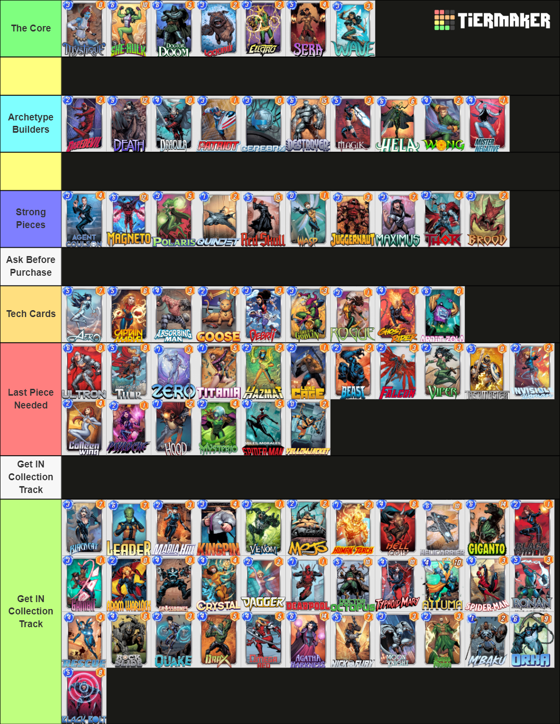 marvel snap series 3 card list
