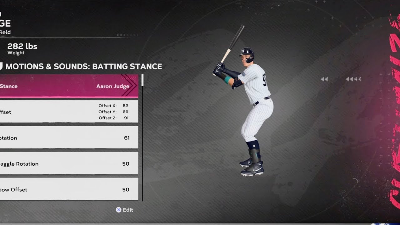 mlb the show 24 batting stance edits