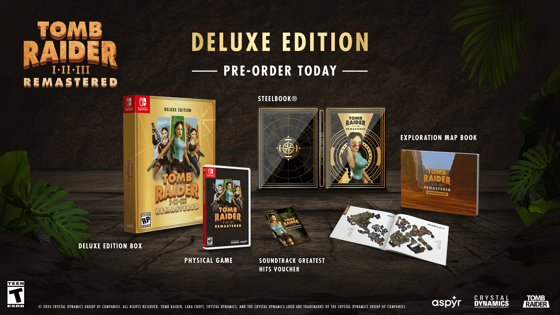 Tomb Raider I-III Remastered: Limited Edition Physical Release on Pre-order!
