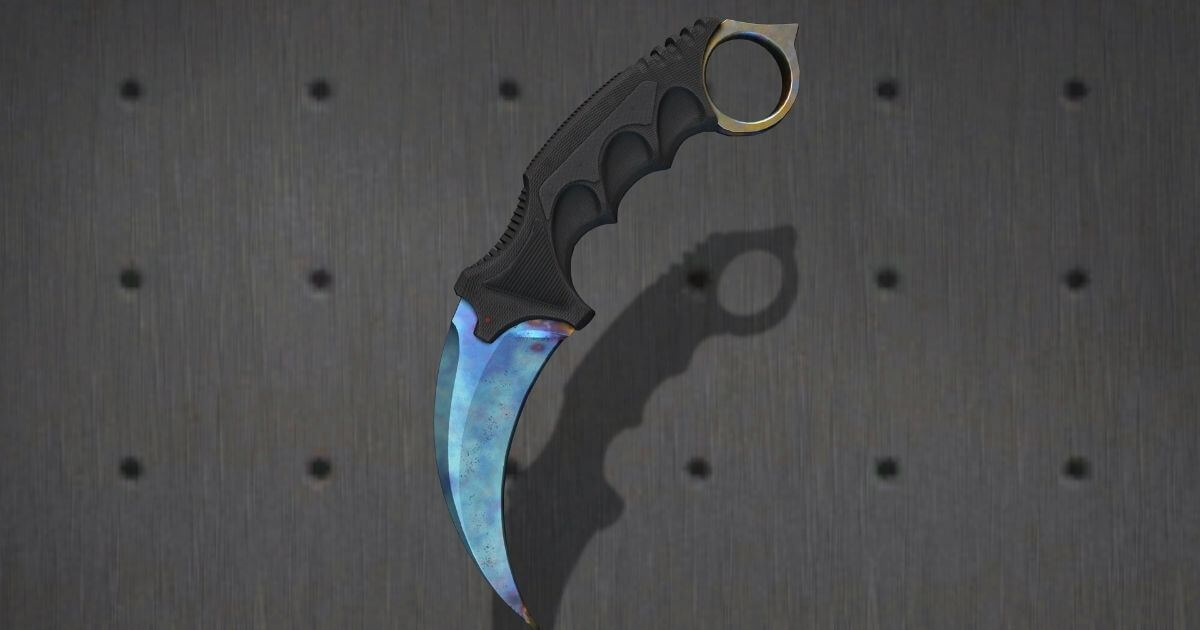 The Most Expensive Knife in CSGO: Karambit Case Hardened Blue Gem ($1.5 Million+)