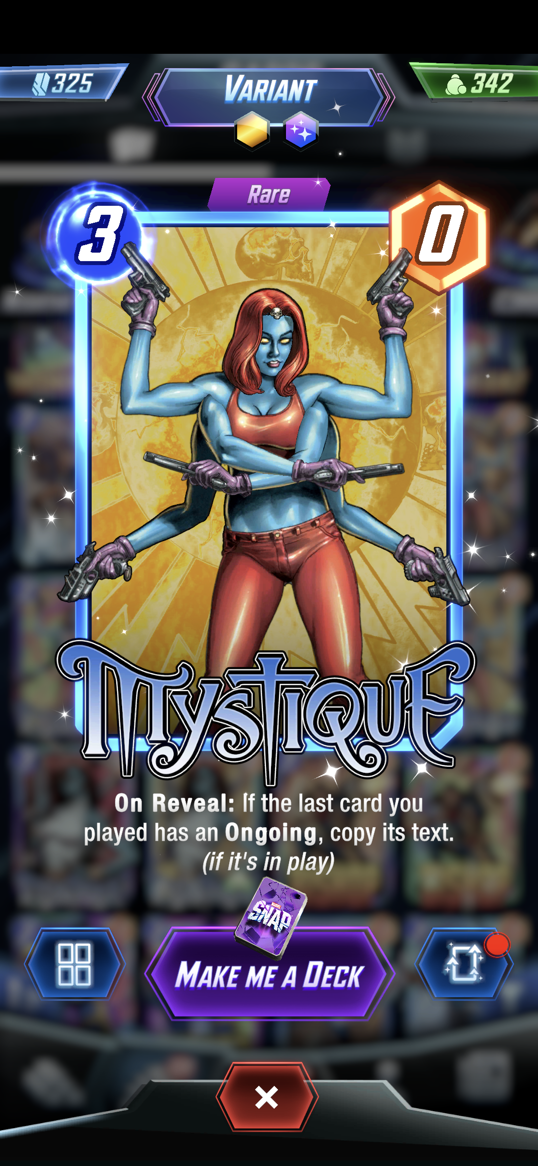 Top Mystique Variants in Marvel Snap: Best Picks for Your Deck