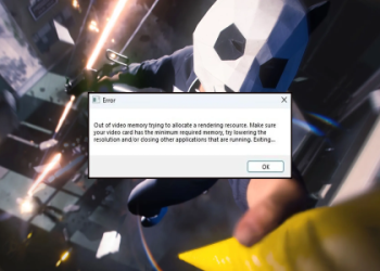 Why do you run out of video memory trying to allocate a rendering resource and how to fix?