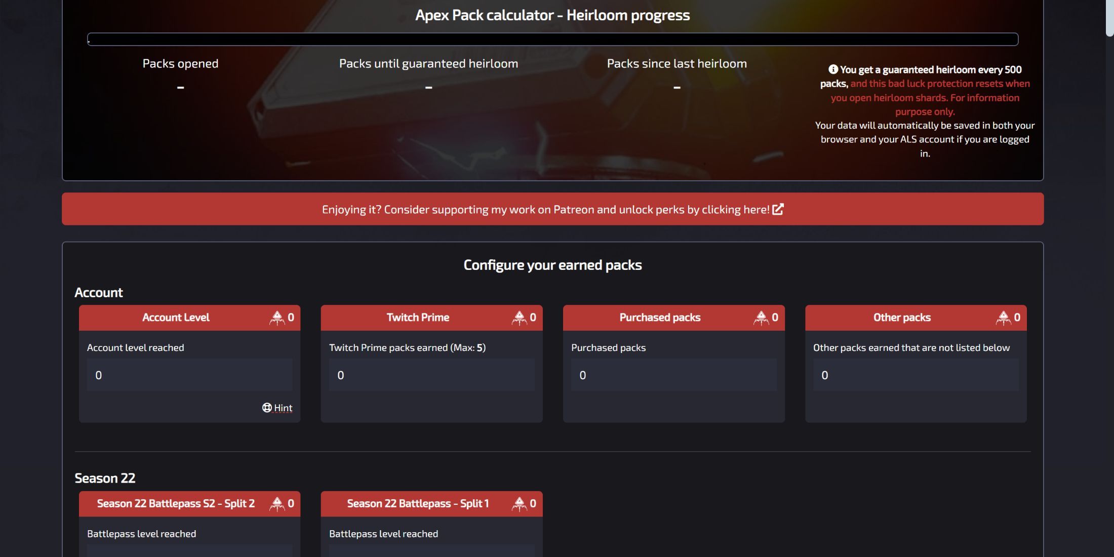 Using an Apex Legends Pack Tracker: Check your pack count now!