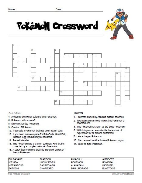 Crossword Pokemon: Play for Free Online! Discover the Addictive Word Puzzle Game!
