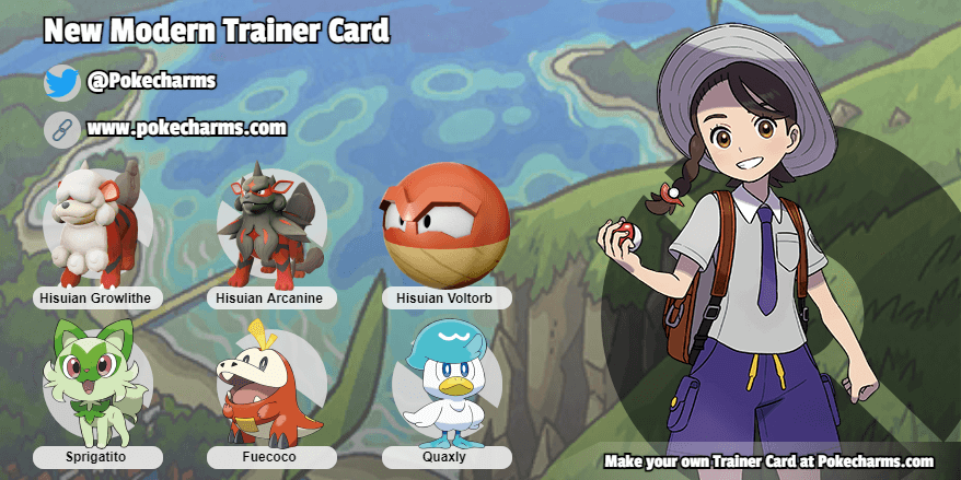 design your trainer card, use a trainer card maker to show off your pokemon team