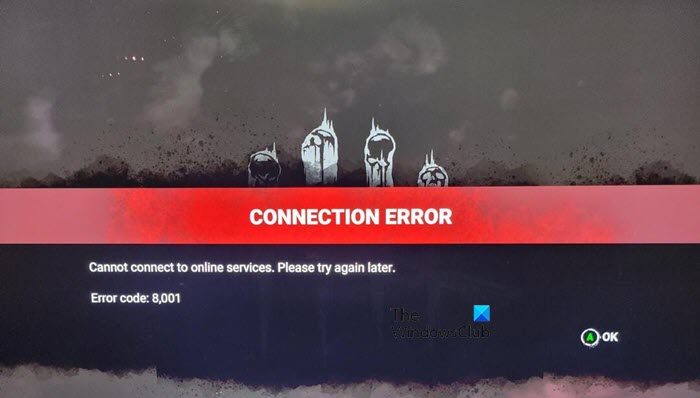 DBD Error Code 8001 on Xbox? Try These Quick Fixes!