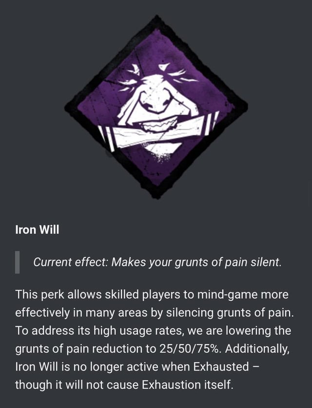 Maximize Your Game with the Powerful Iron Will Perk!