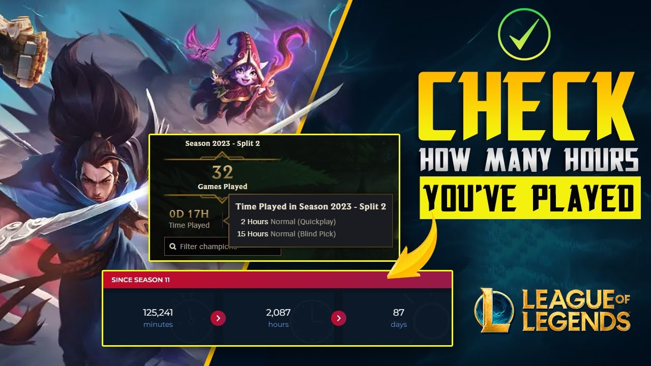 Check Your League of Legends Playtime: How Many Hours Have You Logged