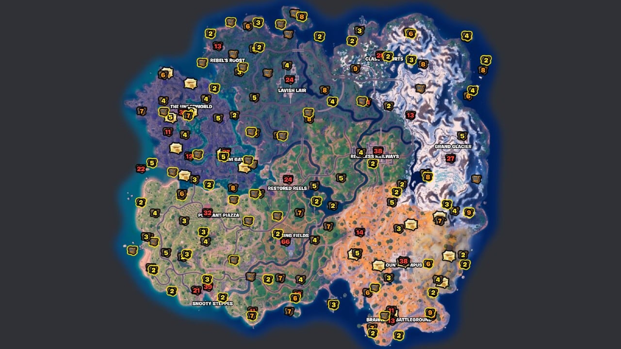Fortnite all chest spawns: Easy guide to finding every chest in Fortnite!