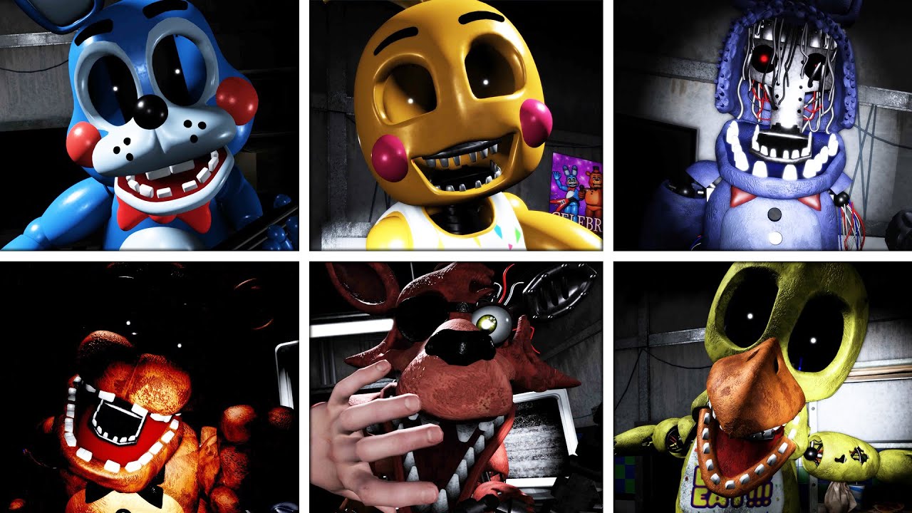 Five Nights at Winstons 2: All Jumpscares And New Animatronics