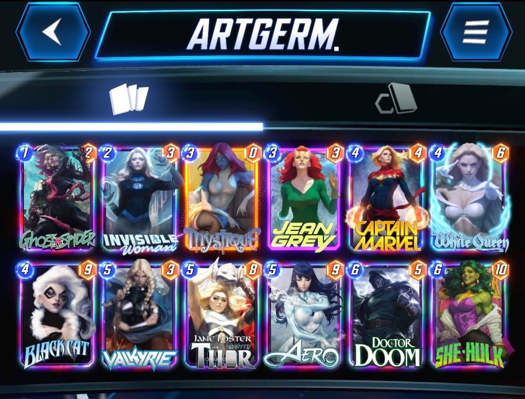 Artgerm Variants in Marvel Snap: Check Out These Awesome Collectibles!