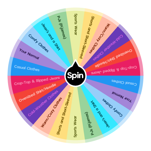 Spin the Wheel Clothes Game (What to Wear Lottery)
