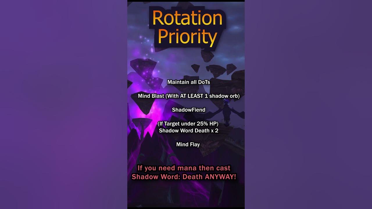 Easy wow cataclysm shadow priest rotation guide for beginners