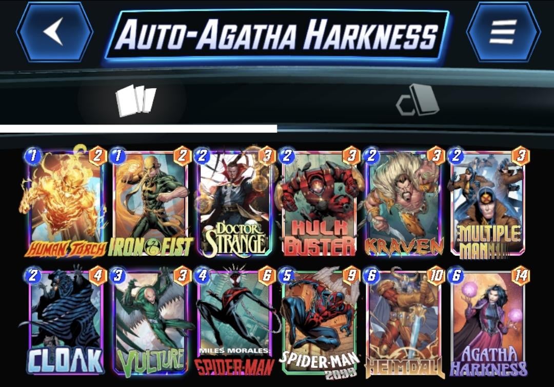 Agatha Harkness Deck Marvel Snap: Build the Ultimate Auto-Play Deck!