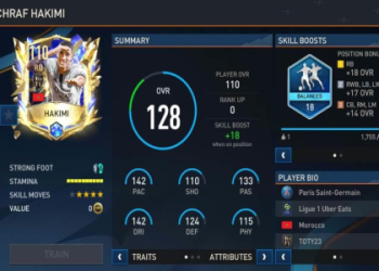 Using Hakimi in FIFA 23: Best Tactics and Instructions.