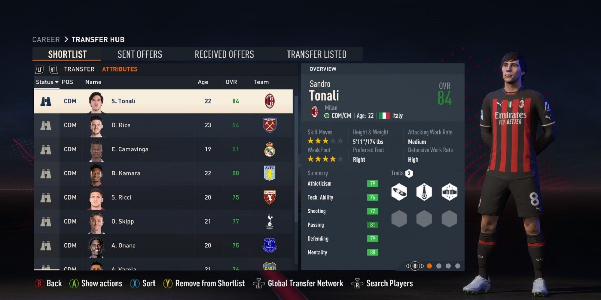 Sandro Tonali FIFA 23 Career Mode: Good Potential or Not? (Player Guide)