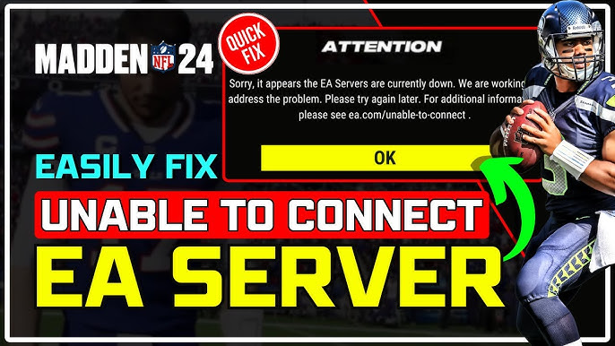 Servers Down Madden 24 MUT not Working? Lets Check solution.