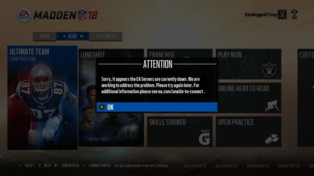 Madden 18 Servers: The Ultimate Guide about online game play.