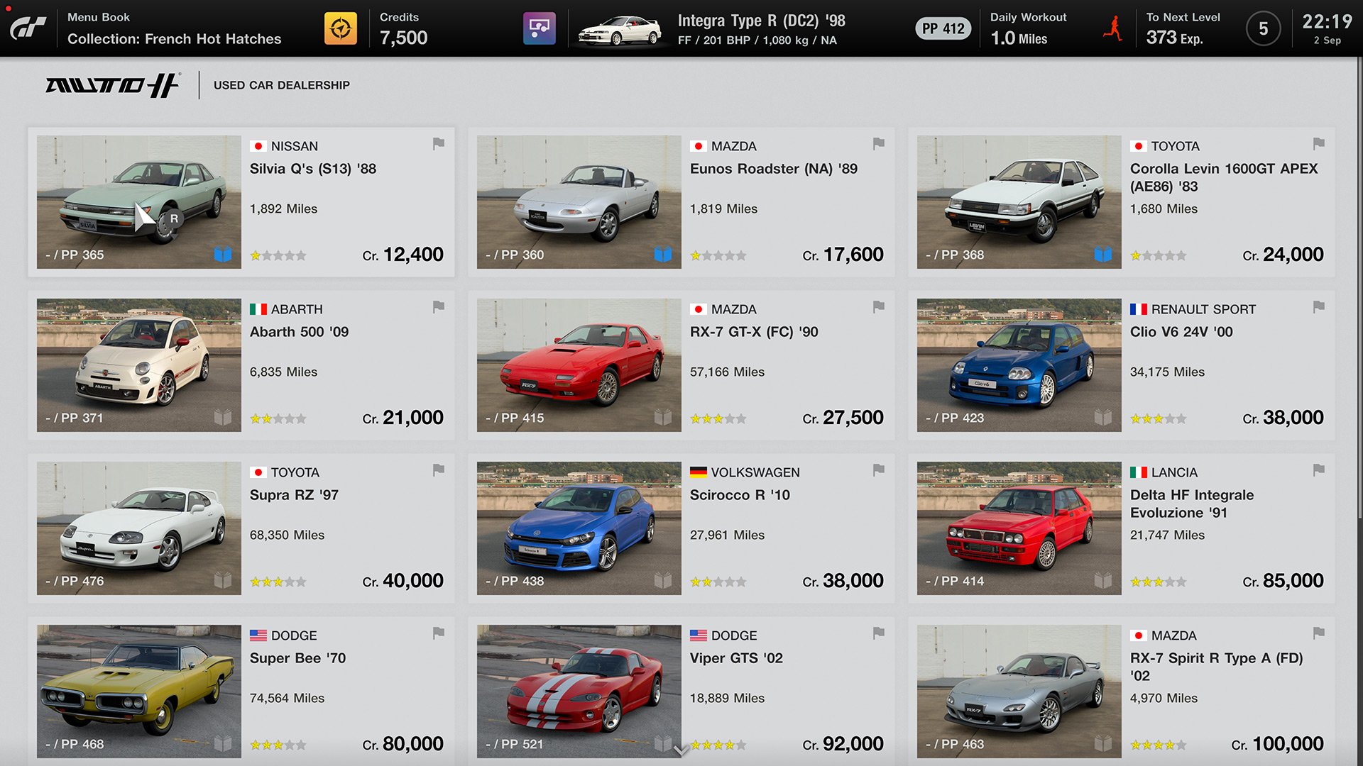 Looking for a Specific Car? The Gran Turismo 7 Used Car List, Browse It Now.