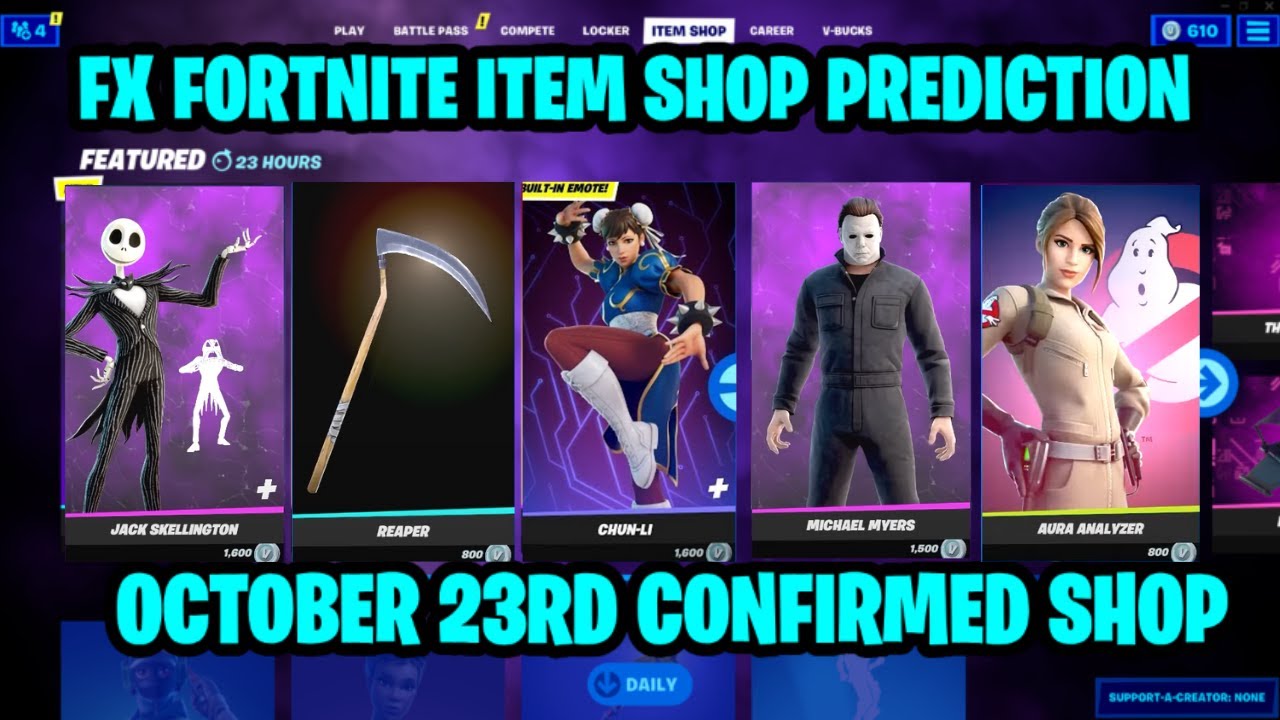 Fortnite Item Shop October 23 2023: What to Buy Guide!