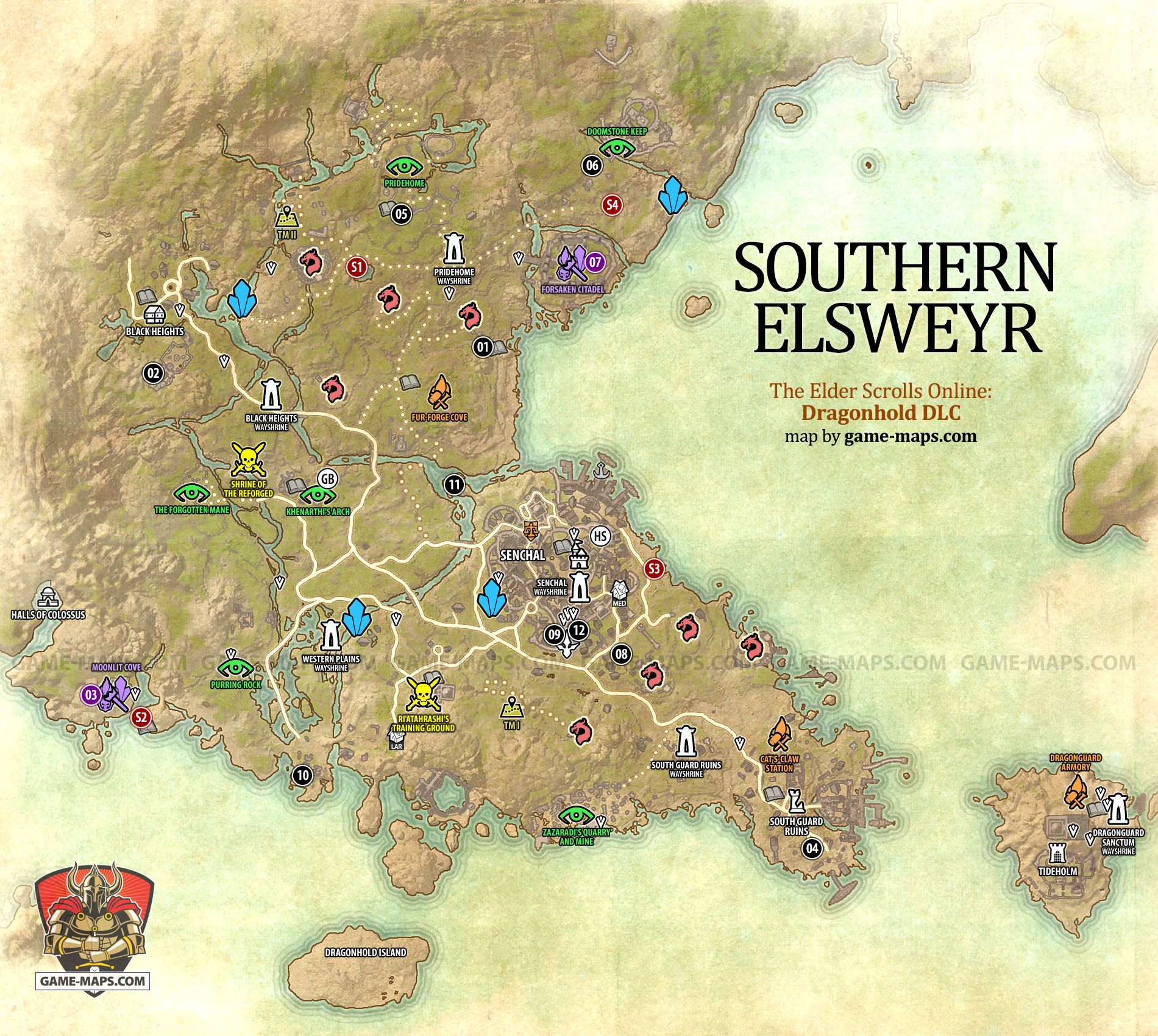 ESO Southern Elsweyr Map: How to Navigate and Find Hidden Treasures